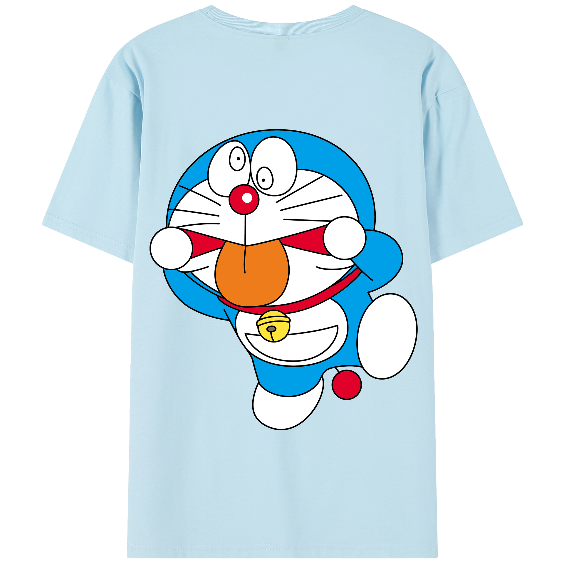 （画像用） ドラえもん Doraemon 綿100％半袖Tシャツ（背面プリント）